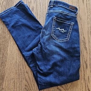 Grand River Girl Jeana. Size 10 with Wave Pocket Design Straight Leg With Strech